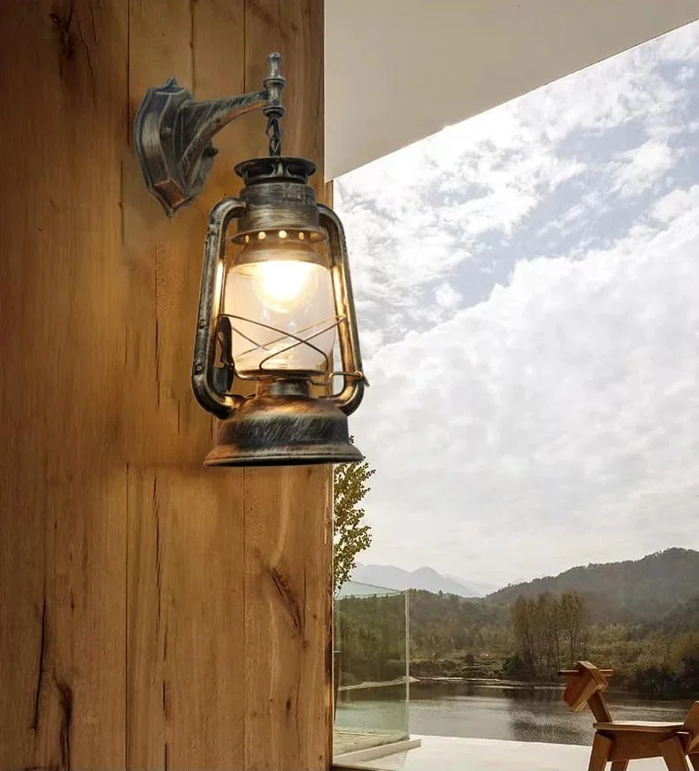 چراغ دیواری به سبک وینتیج، لامپ ادیسونی ال ای دی، پرداخت برنزی عتیقه، شمعدان تزئینی روستیک (متوسط) چراغ دیواری به سبک وینتیج، لامپ ادیسونی ال ای دی، پرداخت برنزی عتیقه، شمعدان تزئینی روستیک (متوسط)