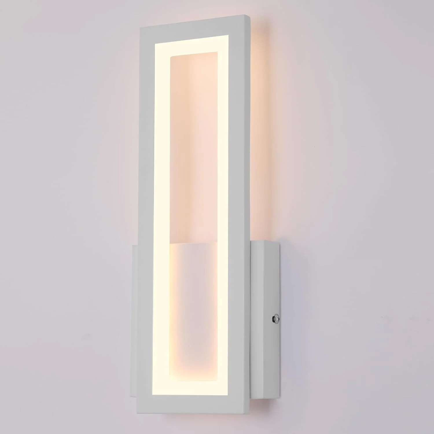 چراغ دیواری اتاق خواب داخلی YATAI LIGHTING YATAI، چراغ دیواری LED مدرن سفید برای اتاق نشیمن و اتاق خواب کودکان، اکریلیک، چراغ دیواری با دمای رنگ قابل تنظیم (15 وات)