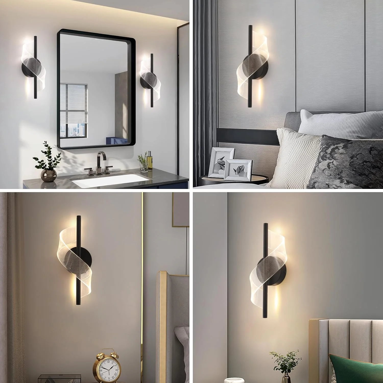 چراغ دیواری LED داخلی YATAI LIGHTING، چراغ دیواری LED مدرن دیمر شونده، چراغ دیواری آکریلیک برای اتاق نشیمن، راهرو، اتاق خواب، راه پله، 10 وات، پوشش مساحت 5-8 متر مربع چراغ دیواری LED داخلی YATAI LIGHTING، چراغ دیواری LED مدرن دیمر شونده، چراغ دیواری آکریلیک برای اتاق نشیمن، راهرو، اتاق خواب، راه پله، 10 وات، پوشش مساحت 5-8 متر مربع