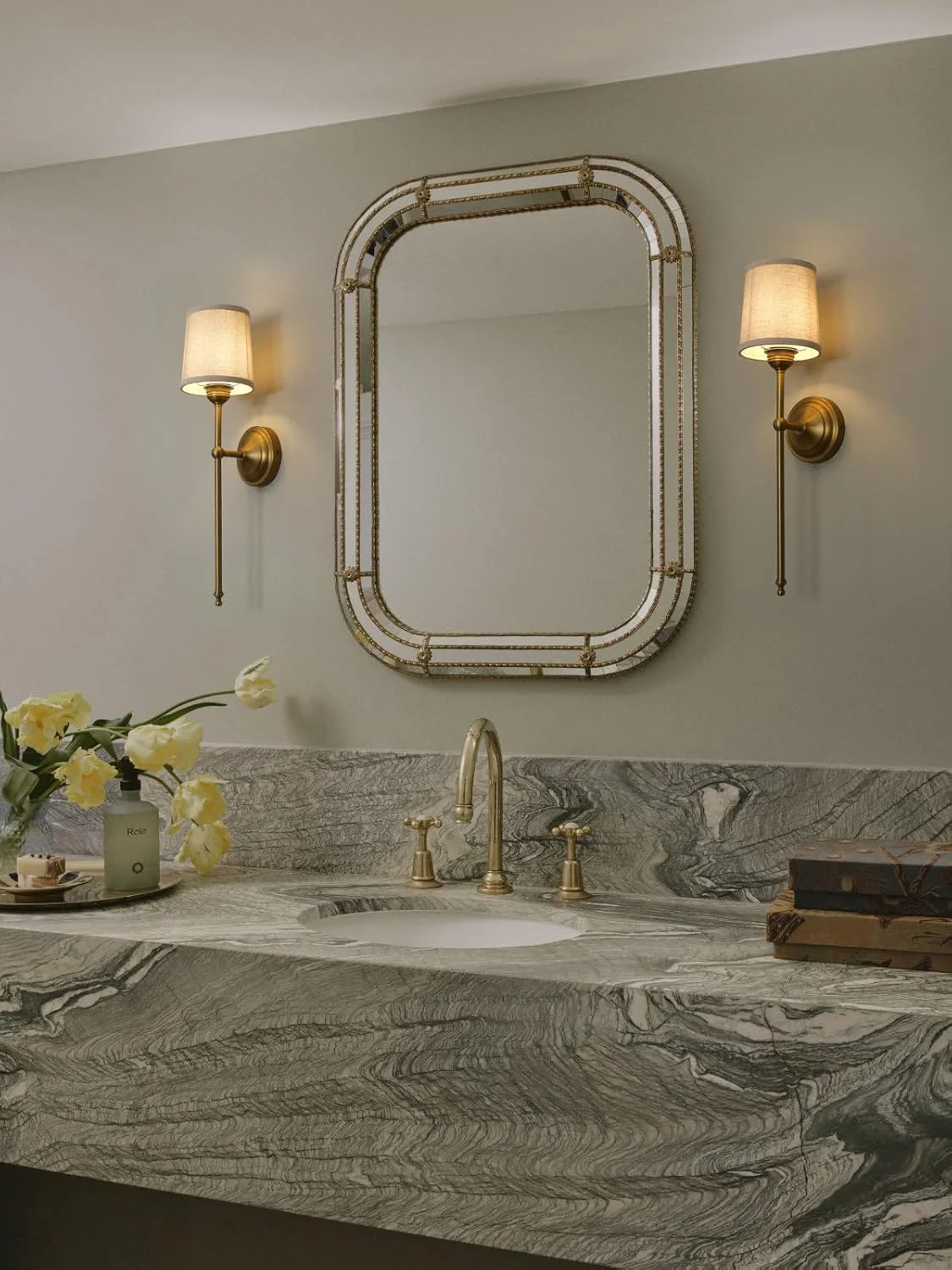 چراغ دیواری دوتایی پرمو، روشنایی دیوارکوب وینتیج روستیک، چراغ خواب با سایه پارچه ای برای اتاق خواب، کنار تخت، مطالعه (کتان)