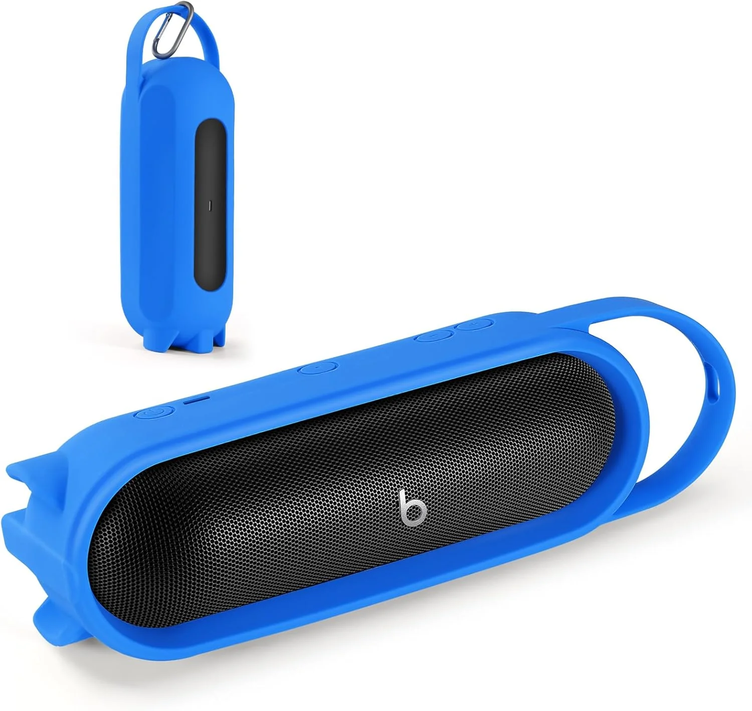 کاور سیلیکونی محافظ برای اسپیکر بلوتوثی قابل حمل بیتس پیل 2024، آستین محافظ لوازم جانبی اسپیکر (آبی)