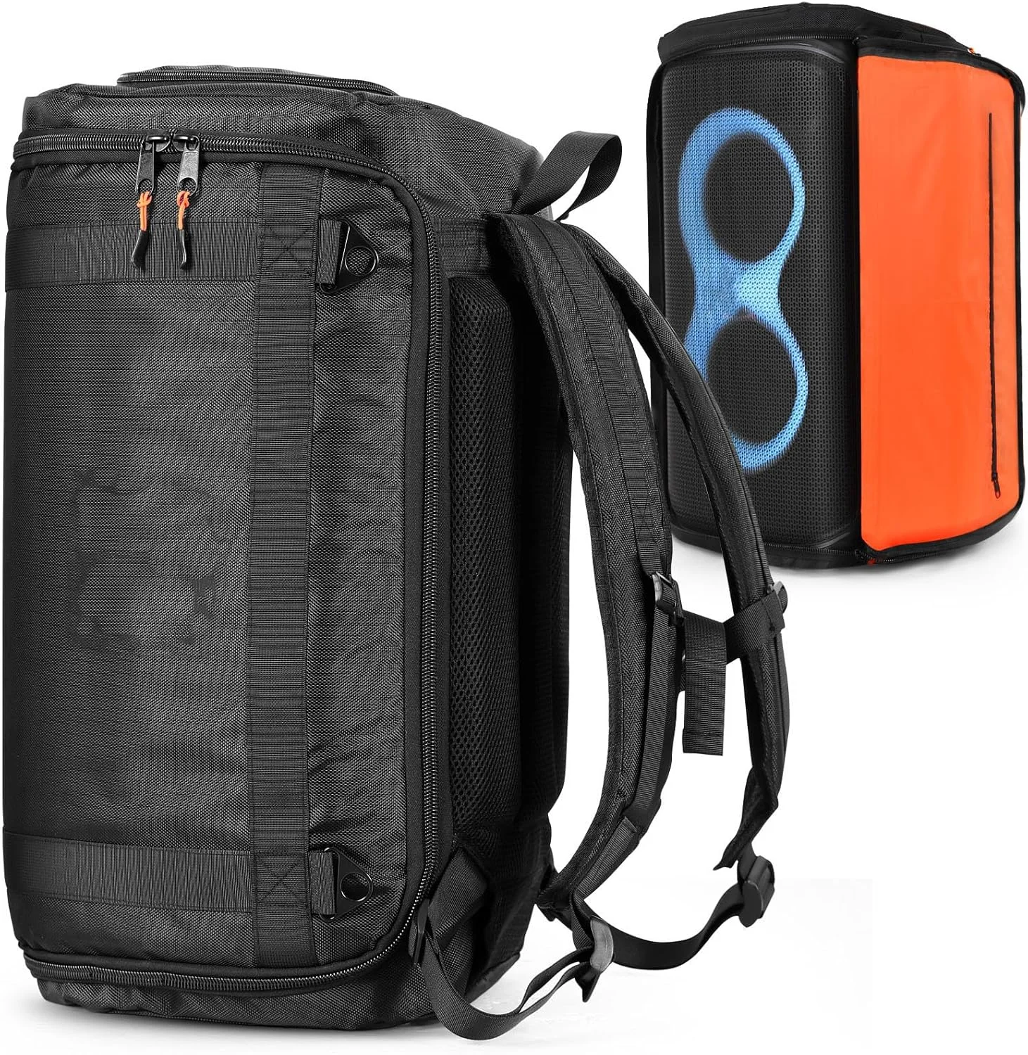 کیف حمل بلندگو EUGOOCX، کوله پشتی مسافرتی برای JBL PARTYBOX 120، بلندگوی قابل حمل، کیف نگهداری، کیف حمل برای بلندگوهای فضای باز، لوازم جانبی، مشکی کیف حمل بلندگو EUGOOCX، کوله پشتی مسافرتی برای JBL PARTYBOX 120، بلندگوی قابل حمل، کیف نگهداری، کیف حمل برای بلندگوهای فضای باز، لوازم جانبی، مشکی