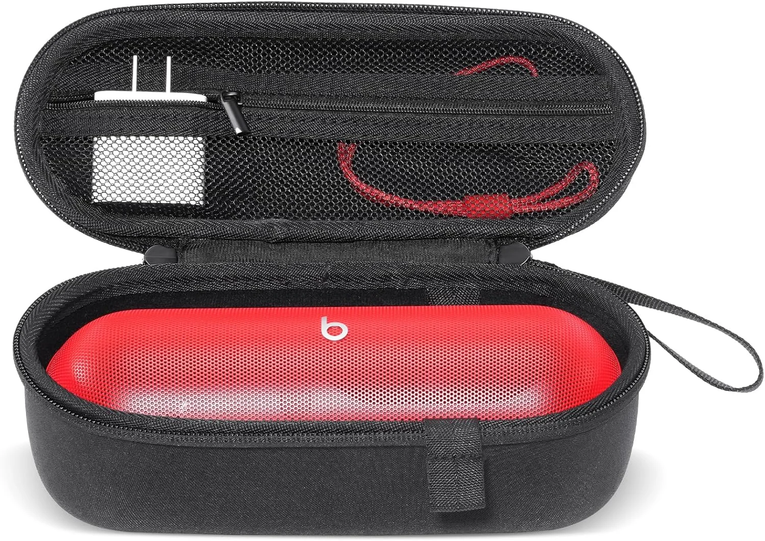 کیف حمل سخت ProCase برای اسپیکر بلوتوثی قابل حمل بیتس پیل، نگهدارنده محافظ ضد آب با جیب توری اضافی برای بیتس پیل جدید 2024 و لوازم جانبی - مشکی مات