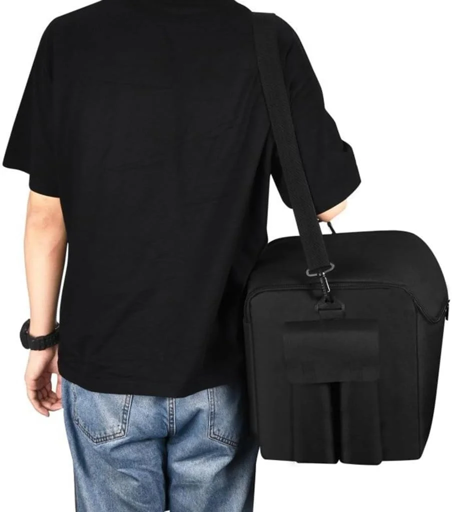 کیف مسافرتی قابل حمل سازگار با اسپیکرهای اسنشیال، دارای بند شانه و جیب برای لوازم جانبی