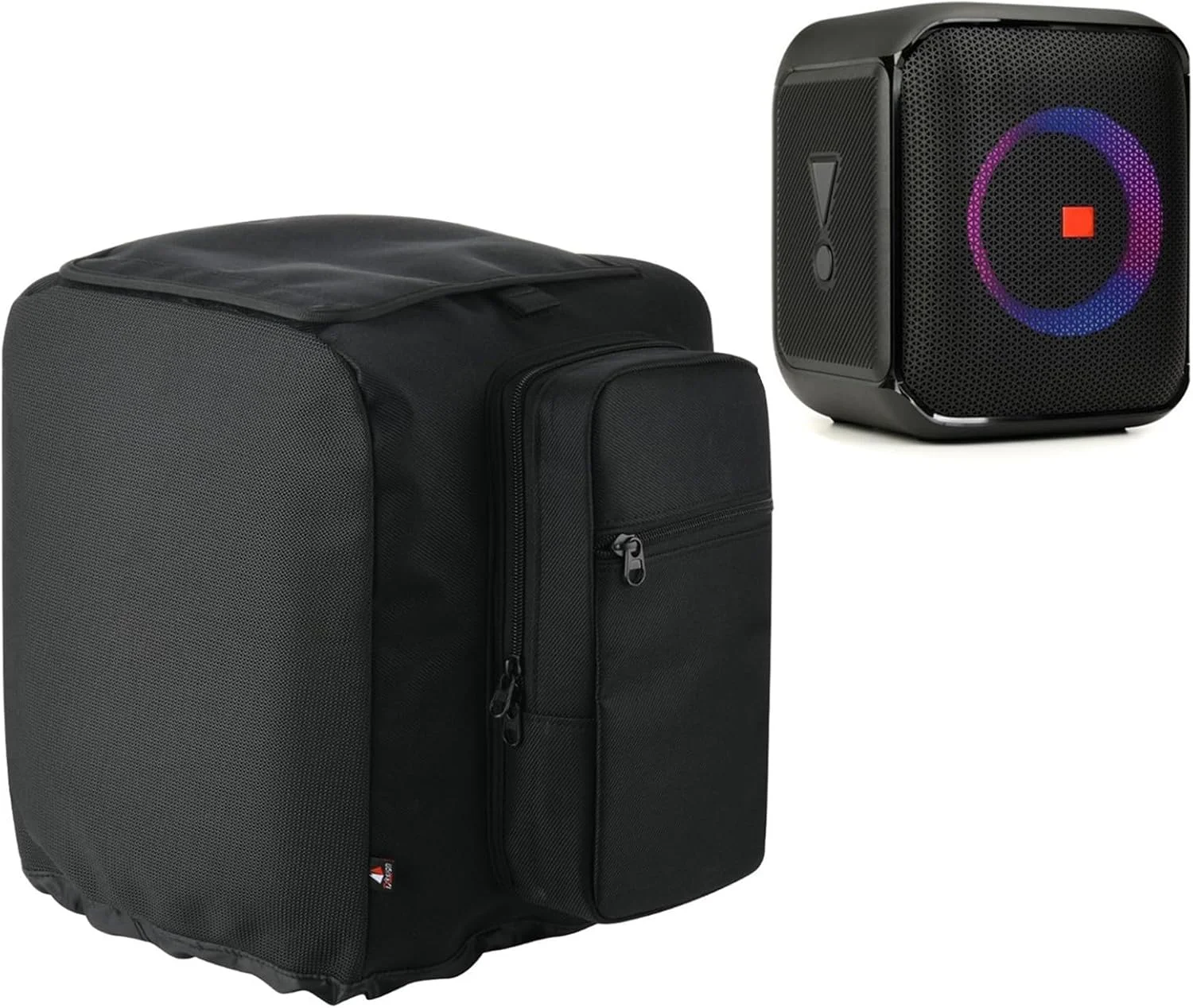 کیف محافظ بلندگو TXEsign برای بلندگوی مهمانی قابل حمل JBL PartyBox Encore Essential، کیف جایگزین بلندگو با کیف نگهداری میکروفون جانبی برای میکروفون ها و لوازم جانبی کابل