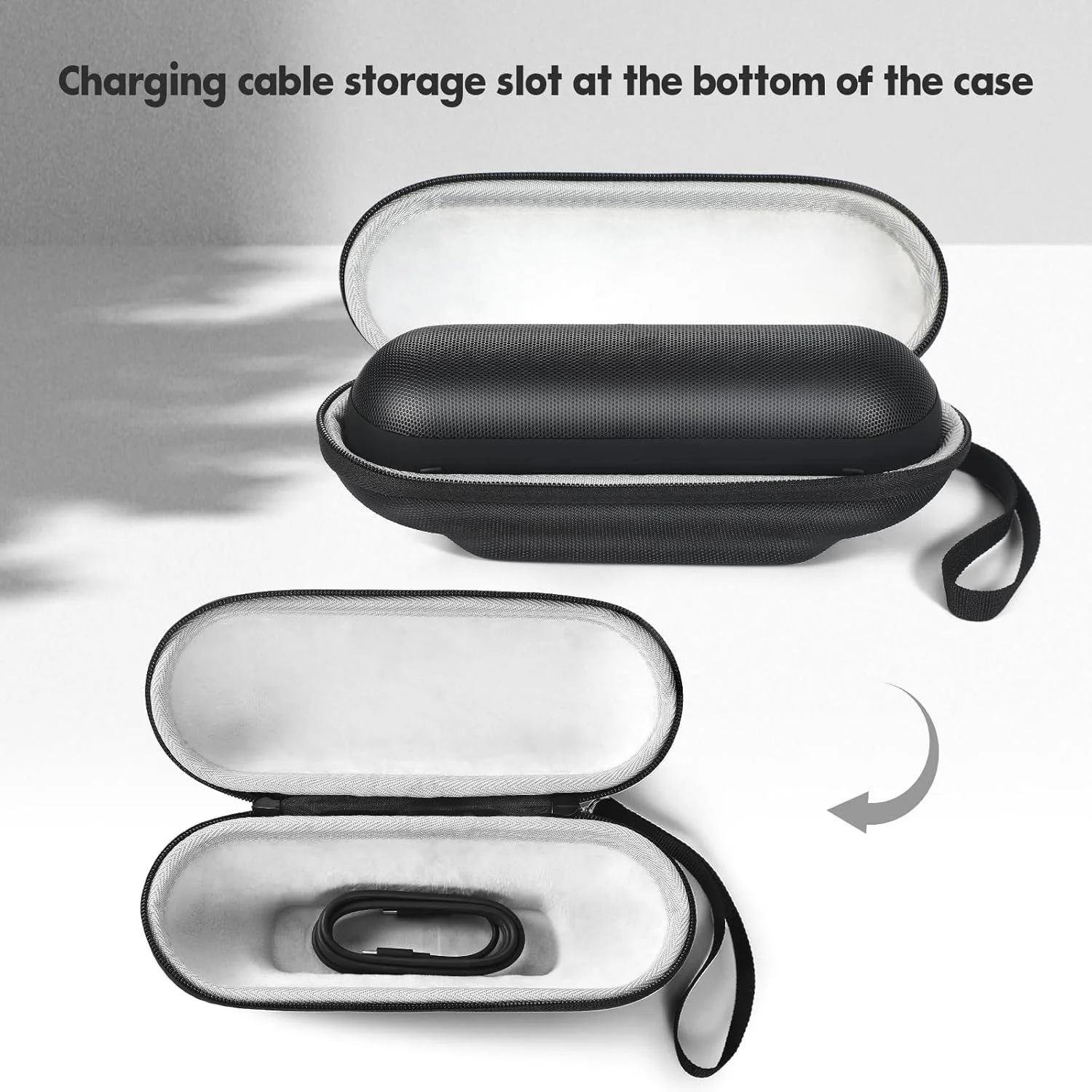 کیف حمل اسپیکر ZLiT برای Beats Pill، کیف حمل سخت مسافرتی برای کیف محافظ اسپیکر Beats Pill (مشکی)