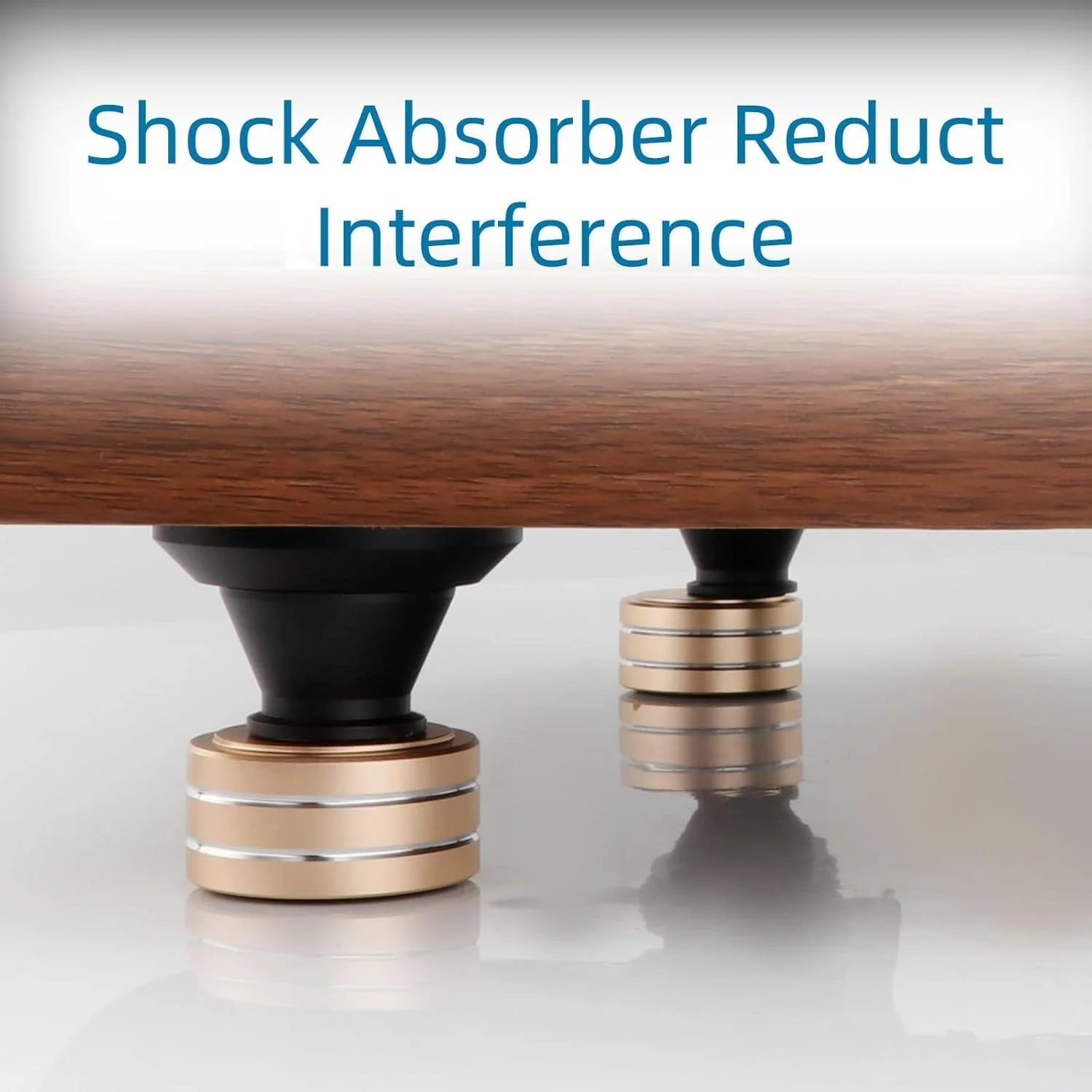 پایه های جدا کننده بلندگو فروشگاه سفید، 4 عددی، پایه های جدا کننده صفحه گرامافون 1.5*0.7، پد جایگزین جدا کننده صفحه گرامافون با حلقه لاستیکی ضد لغزش/چسب 3M/پیچ M4 برای بلندگوها، ساب ووفرها، آمپلی فایر