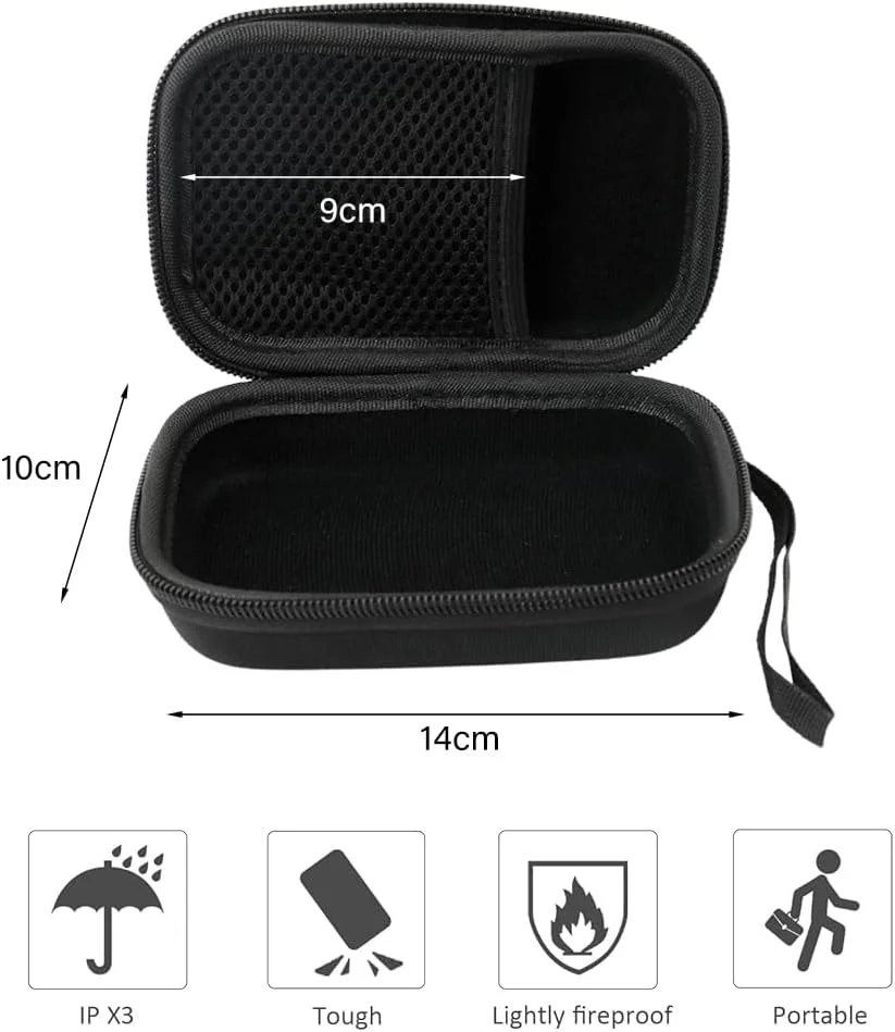 کیف حمل سخت HASTHIP® YourBrand برای اسپیکر JBL Go 4/Go 3، کیف محافظ ضد آب EVA برای مسافرت با بند دستی و جیب لوازم جانبی، پوشش ضد ضربه و ضد خش برای JBL Go 4/Go 3