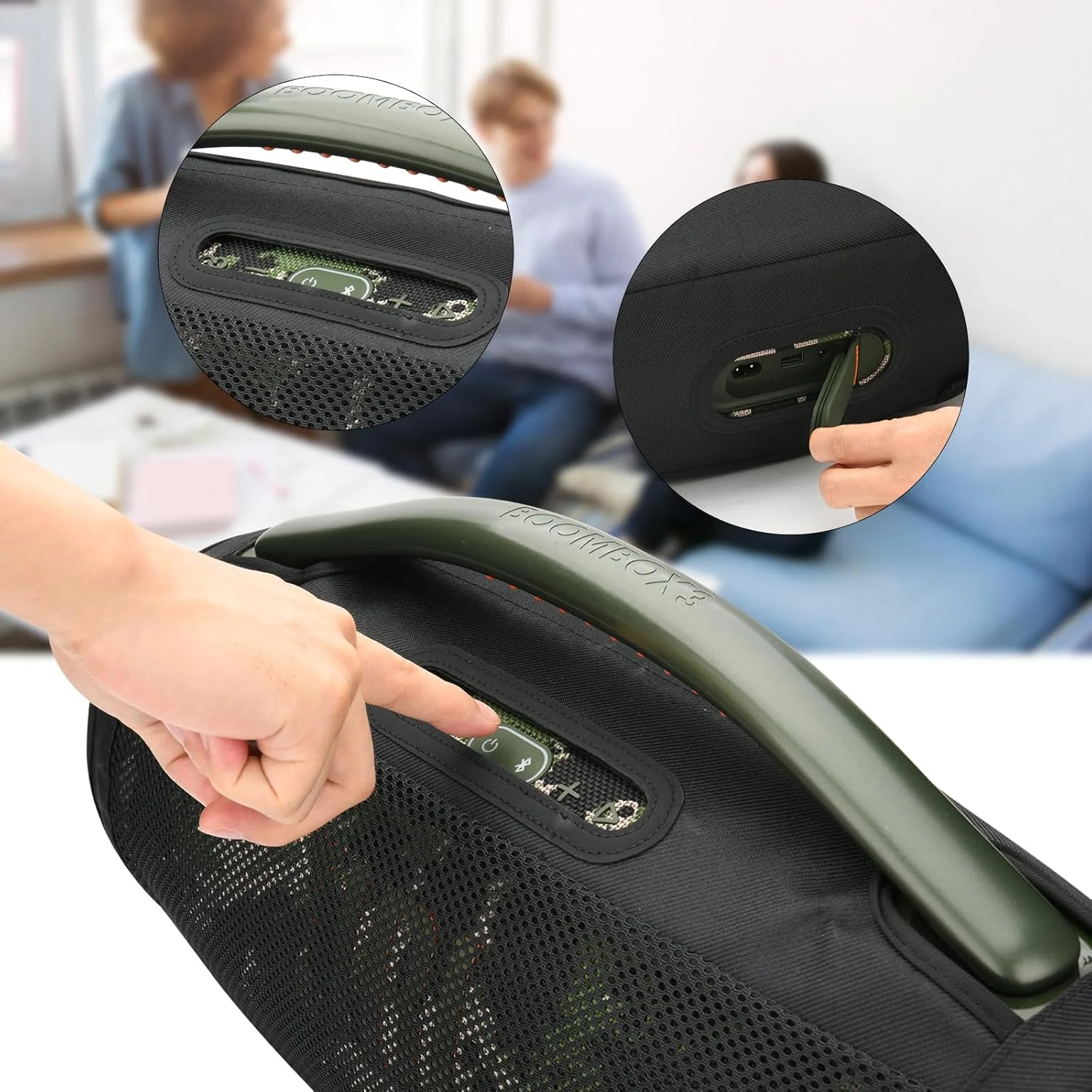 کاور اسپیکر TXEsign برای JBL Boombox 3، کاور توری لغزنده محافظ اسپیکر، لوازم جانبی برای Boombox 3