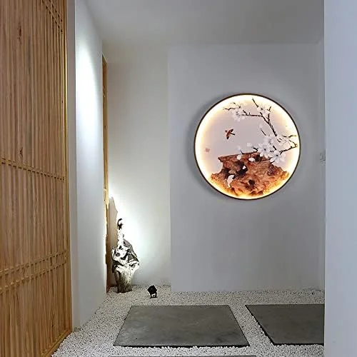 چراغ دیواری LED گرد XYTUJIK، مناسب راهرو، اتاق چای، دیوار پس زمینه، چراغ دیواری داخلی، دلییر چراغ دیواری LED گرد XYTUJIK، مناسب راهرو، اتاق چای، دیوار پس زمینه، چراغ دیواری داخلی، دلییر