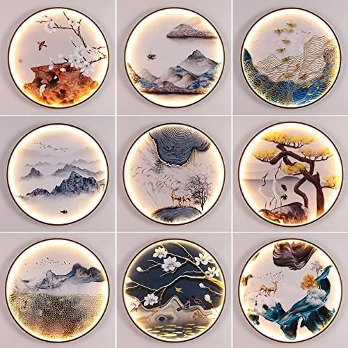 چراغ دیواری LED گرد، مناسب راهرو، اتاق چای، دیوار پس زمینه، چراغ دیواری داخلی، دلییر چراغ دیواری LED گرد، مناسب راهرو، اتاق چای، دیوار پس زمینه، چراغ دیواری داخلی، دلییر