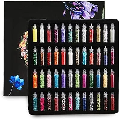 Belicia Nail Glitter, 48 Boxes Nail Art Supplies Kit, 3D Nail Art Decoration Glitter Powder, Body Makeup, Confetti DIY Design Accessories Belicia Nail Glitter, 48 Boxes Nail Art Supplies Kit, 3D Nail Art Decoration Glitter Powder, Body Makeup, Confetti DIY Design Accessories
