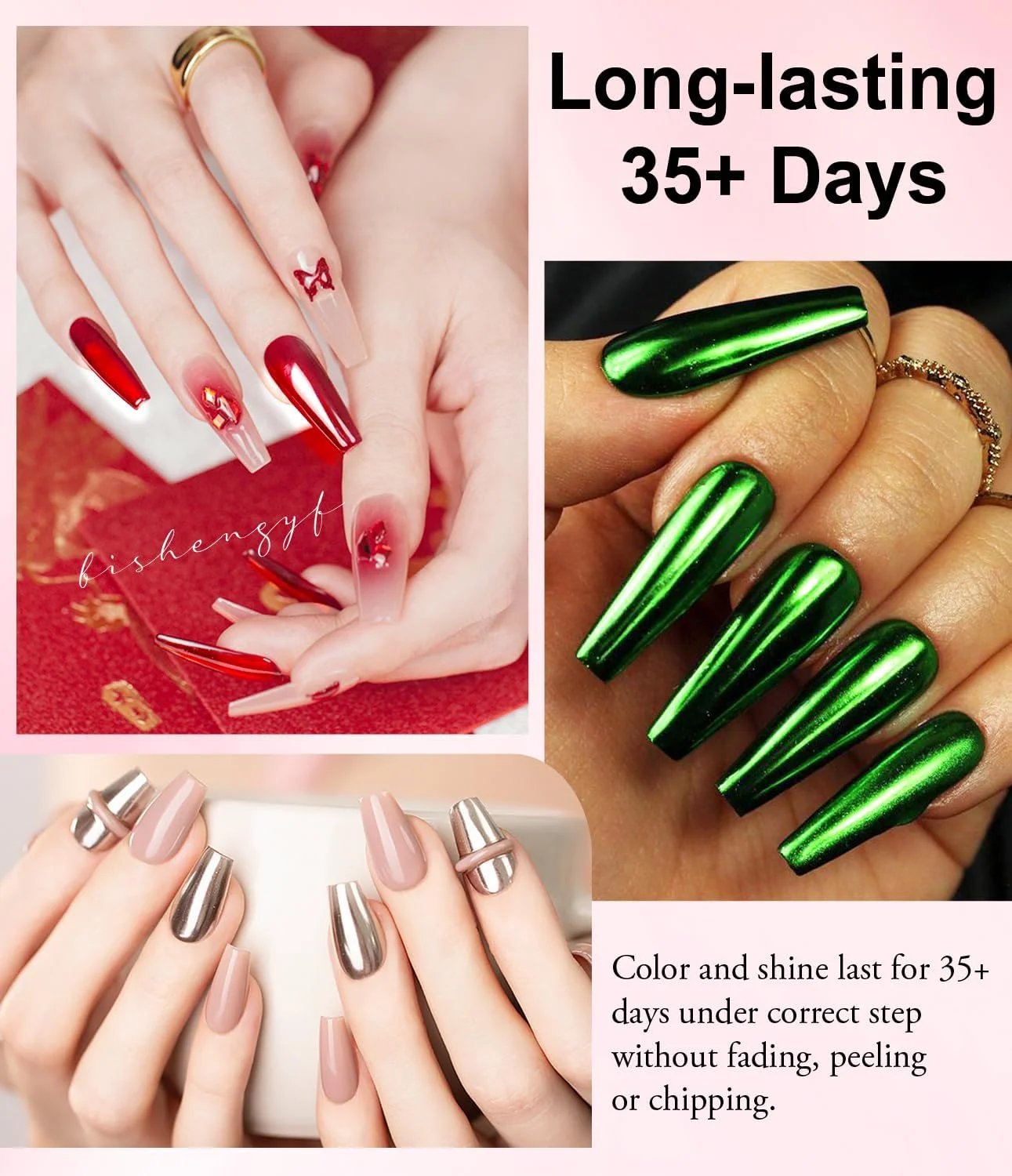 پودر کروم ناخن BISHENGYF، مناسب برای مبتدیان: 12 جعبه پودر کروم ناخن با جلوه آینه ای متالیک، پودر طراحی ناخن لیزری، پودر تزئینی براق مرواریدی برای مانیکور به همراه قلم های اسفنجی (0.1 گرم در هر ظرف) پودر کروم ناخن BISHENGYF، مناسب برای مبتدیان: 12 جعبه پودر کروم ناخن با جلوه آینه ای متالیک، پودر طراحی ناخن لیزری، پودر تزئینی براق مرواریدی برای مانیکور به همراه قلم های اسفنجی (0.1 گرم در هر ظرف)