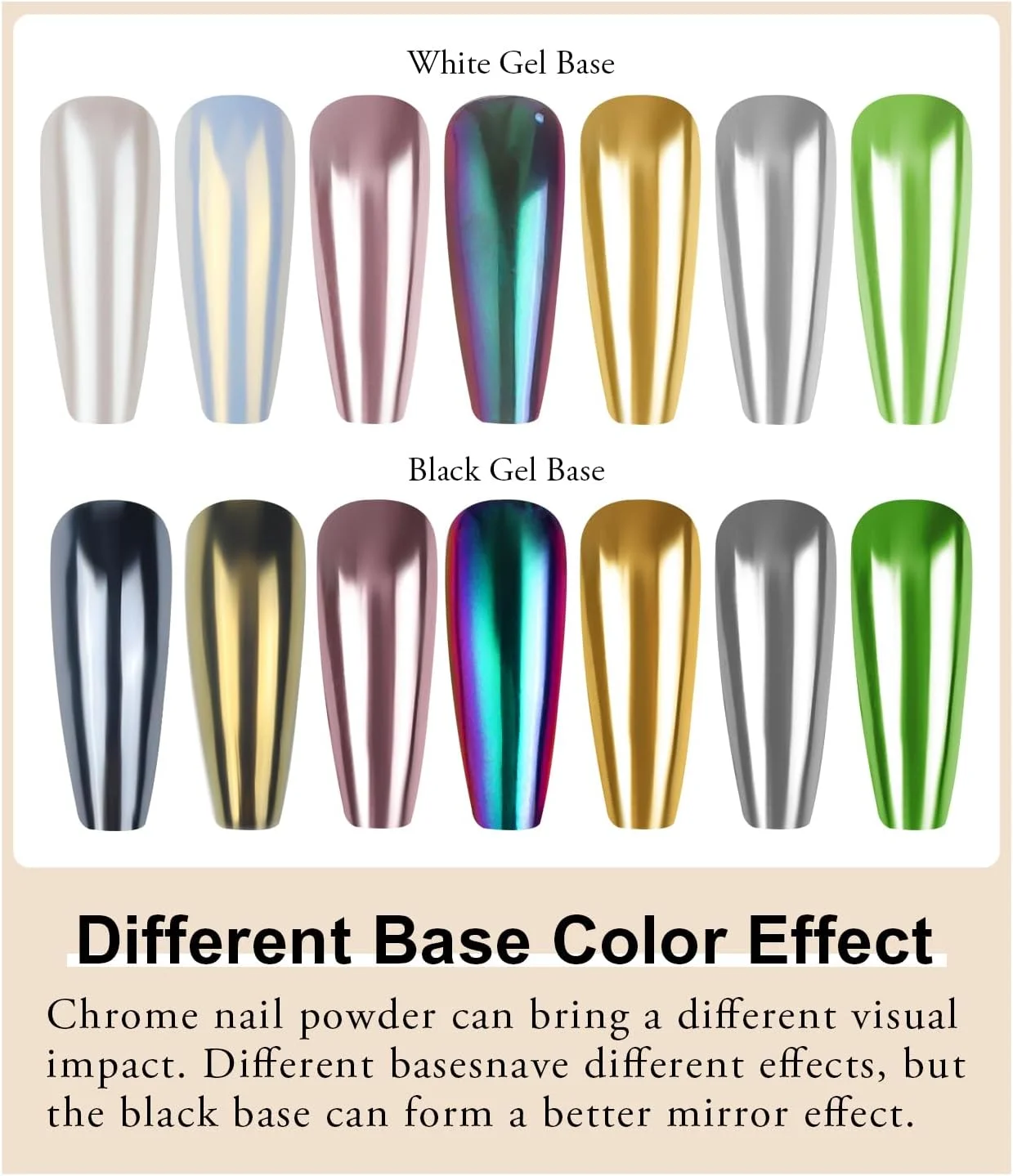 BISHENGYF Chrome Nail Powder Set - 24 Colours Upgrade Chrome Powder Nails, Metallic Mirror Effect & Aurora Laser Nail Art Powder Glitter Manicure Decoration Powder with Sponge Sticks BISHENGYF Chrome Nail Powder Set - 24 Colours Upgrade Chrome Powder Nails, Metallic Mirror Effect & Aurora Laser Nail Art Powder Glitter Manicure Decoration Powder with Sponge Sticks