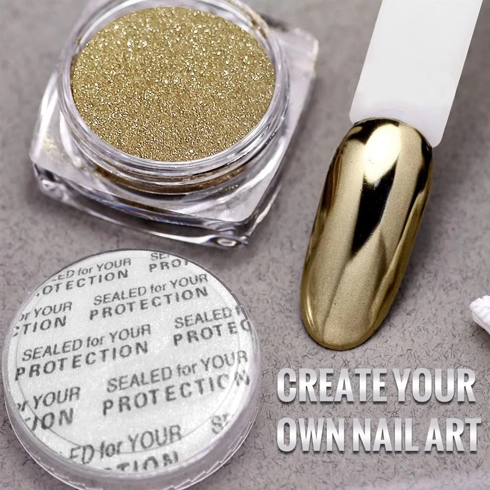 پودر کروم ناخن BPrettier طلایی نقره ای، 4 شیشه پودر کروم پری دریایی، پودرهای اکلیلی طراحی ناخن، جلوه آینه ای درخشان، پودر شفق قطبی برای هدیه دختران و زنان (طلایی و نقره ای) پودر کروم ناخن BPrettier طلایی نقره ای، 4 شیشه پودر کروم پری دریایی، پودرهای اکلیلی طراحی ناخن، جلوه آینه ای درخشان، پودر شفق قطبی برای هدیه دختران و زنان (طلایی و نقره ای)