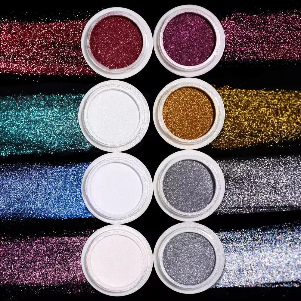 ست پودر کروم ناخن Bold&Beautiful، 8 رنگ با جلوه آینهای، لیزری هولوگرافیک، Aurora رنگینکمانی، مرواریدی آفتابپرست، اکلیل برای تزئین هنر مانیکور، 1 گرم یا 0.5 گرم در هر ظرف ست پودر کروم ناخن Bold&Beautiful، 8 رنگ با جلوه آینهای، لیزری هولوگرافیک، Aurora رنگینکمانی، مرواریدی آفتابپرست، اکلیل برای تزئین هنر مانیکور، 1 گرم یا 0.5 گرم در هر ظرف