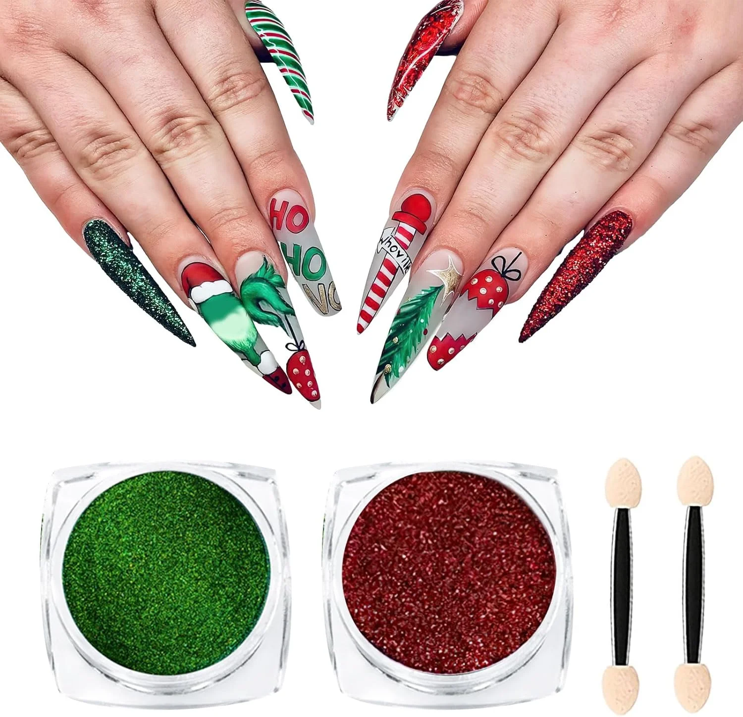 پودر ناخن براق قرمز سبز AUOCATTAIL، پودر کروم اکلیلی، گرد و غبار رنگدانه ای، ناخن های رنگین کمانی، ذره های نازک، آینه جادویی، پودر دیپ ماندگار برای تزئینات ناخن کریسمس پودر ناخن براق قرمز سبز AUOCATTAIL، پودر کروم اکلیلی، گرد و غبار رنگدانه ای، ناخن های رنگین کمانی، ذره های نازک، آینه جادویی، پودر دیپ ماندگار برای تزئینات ناخن کریسمس