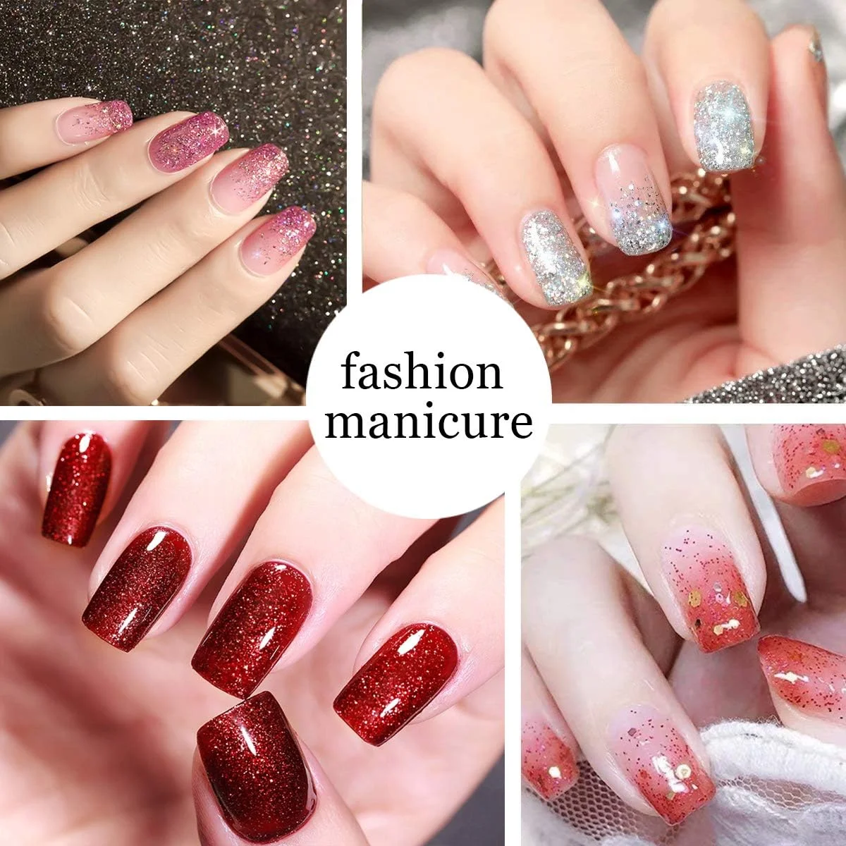 اکلیل ریز 12 رنگ آسلانکا، مناسب برای طراحی ناخن، صورت، بدن، چشم، مو، کاردستی، پودر اکلیل جشن تعطیلات، 120 گرم