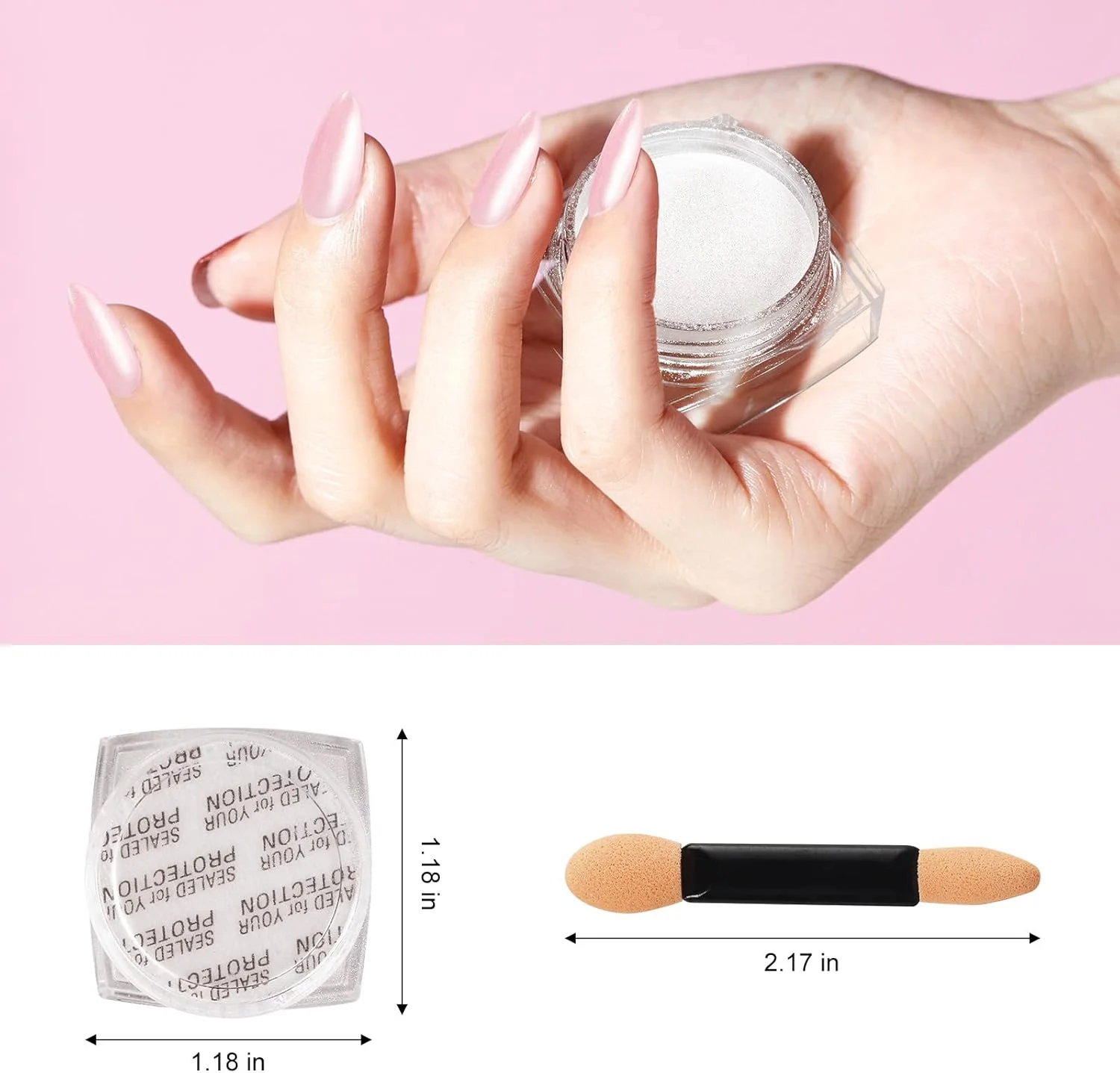 پودر ناخن کروم مرواریدی سفید Artdone، 2 عددی، پودر رنگین کمانی Aurora با جلوه آینه ای متالیک، رنگدانه صدفی پری دریایی برای ست های طراحی و مانیکور ناخن پودر ناخن کروم مرواریدی سفید Artdone، 2 عددی، پودر رنگین کمانی Aurora با جلوه آینه ای متالیک، رنگدانه صدفی پری دریایی برای ست های طراحی و مانیکور ناخن