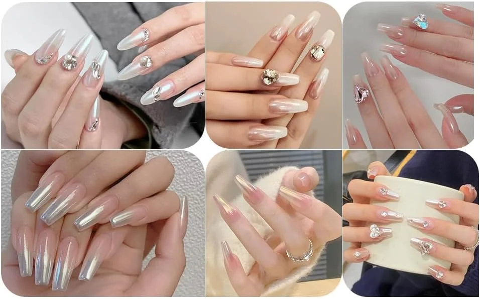 پودر ناخن کروم مروارید سفید Artdone، پودر رنگین کمانی Aurora با جلوه آینه ای متالیک، رنگدانه صدفی پری دریایی، کیت گرد و غبار اکلیلی مرواریدی، تزئینات هنر ناخن، صنایع دستی رزین پودر ناخن کروم مروارید سفید Artdone، پودر رنگین کمانی Aurora با جلوه آینه ای متالیک، رنگدانه صدفی پری دریایی، کیت گرد و غبار اکلیلی مرواریدی، تزئینات هنر ناخن، صنایع دستی رزین