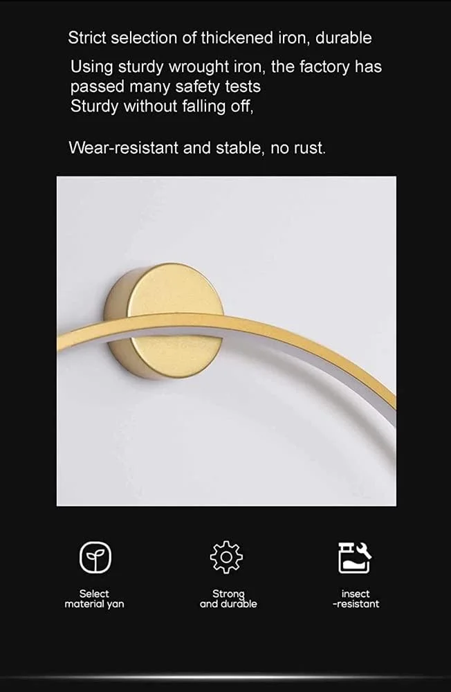 چراغ دیواری گرد مینیمالیستی XYTUJIK، چراغ دیواری مدرن LED دایره ای، حلقه آلومینیومی، چراغ خواب، رستوران، راهرو، نور پس زمینه اتاق چراغ دیواری گرد مینیمالیستی XYTUJIK، چراغ دیواری مدرن LED دایره ای، حلقه آلومینیومی، چراغ خواب، رستوران، راهرو، نور پس زمینه اتاق