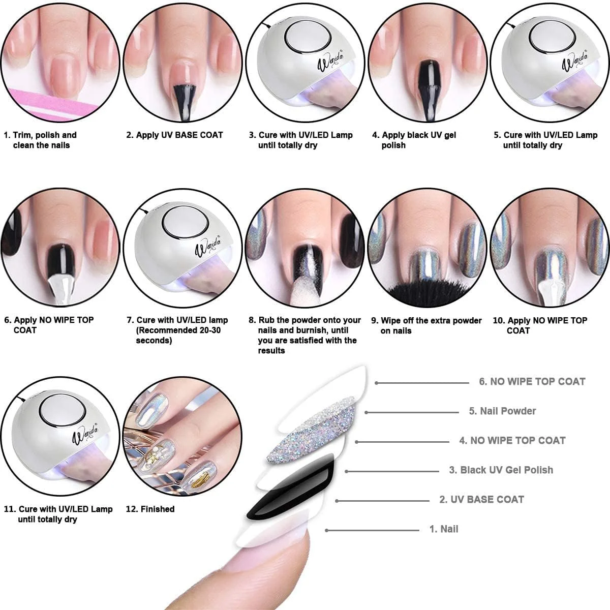 پودر ناخن سایوسی، شیشه ای، هولوگرافیک، کروم، آینه ای، لیزری، رنگدانه رزین مصنوعی، پودر مانیکور هنری برای ناخن (A) پودر ناخن سایوسی، شیشه ای، هولوگرافیک، کروم، آینه ای، لیزری، رنگدانه رزین مصنوعی، پودر مانیکور هنری برای ناخن (A)