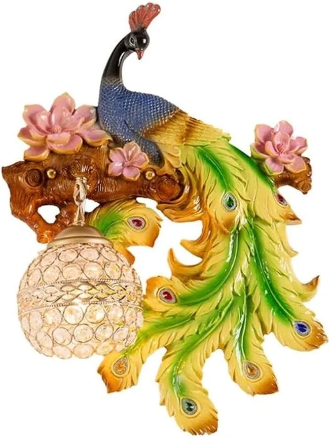 چراغ دیواری XYTUJIK، چراغ دیواری طاووسی حکاکی شده رزینی، چراغ دیواری لوکس با سایه کریستالی، چراغ دیواری طاووسی به سبک اروپایی، چراغ دیواری نصب شده در کنار تخت خواب اتاق خواب، راهرو چراغ دیواری XYTUJIK، چراغ دیواری طاووسی حکاکی شده رزینی، چراغ دیواری لوکس با سایه کریستالی، چراغ دیواری طاووسی به سبک اروپایی، چراغ دیواری نصب شده در کنار تخت خواب اتاق خواب، راهرو