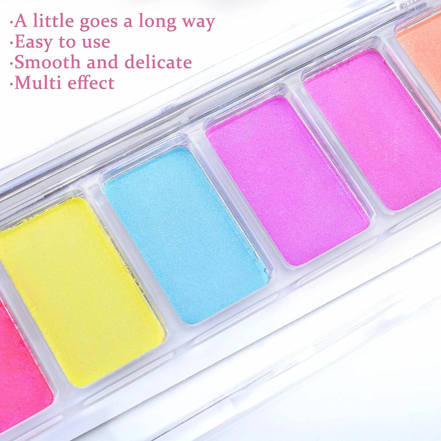 پودر کروم ناخن SYOSI برای طراحی ناخن پری دریایی، اکلیل لیزری نئون شفق قطبی، لوازم رنگین کمانی رنگین کمانی برای طراحی سالن DIY با اپلیکاتور سایه چشم