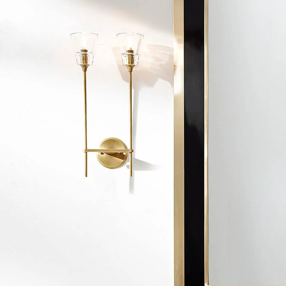 چراغ دیواری شیشه ای XYTUJIK با روکش طلایی، چراغ دیواری مدرن داخلی، چراغ دیواری مینیمالیستی E14 صنعتی برای روشنایی اتاق غذاخوری، اتاق خواب، راهرو چراغ دیواری شیشه ای XYTUJIK با روکش طلایی، چراغ دیواری مدرن داخلی، چراغ دیواری مینیمالیستی E14 صنعتی برای روشنایی اتاق غذاخوری، اتاق خواب، راهرو