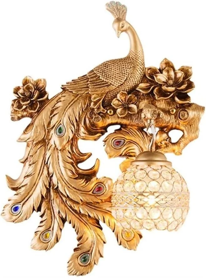 چراغ دیواری XYTUJIK، چراغ دیواری طاووسی حکاکی شده رزینی، چراغ دیواری لوکس با سایه کریستالی، چراغ دیواری طاووسی به سبک اروپایی برای اتاق خواب، کنار تخت، بالکن، چراغ دیواری راهرو چراغ دیواری XYTUJIK، چراغ دیواری طاووسی حکاکی شده رزینی، چراغ دیواری لوکس با سایه کریستالی، چراغ دیواری طاووسی به سبک اروپایی برای اتاق خواب، کنار تخت، بالکن، چراغ دیواری راهرو