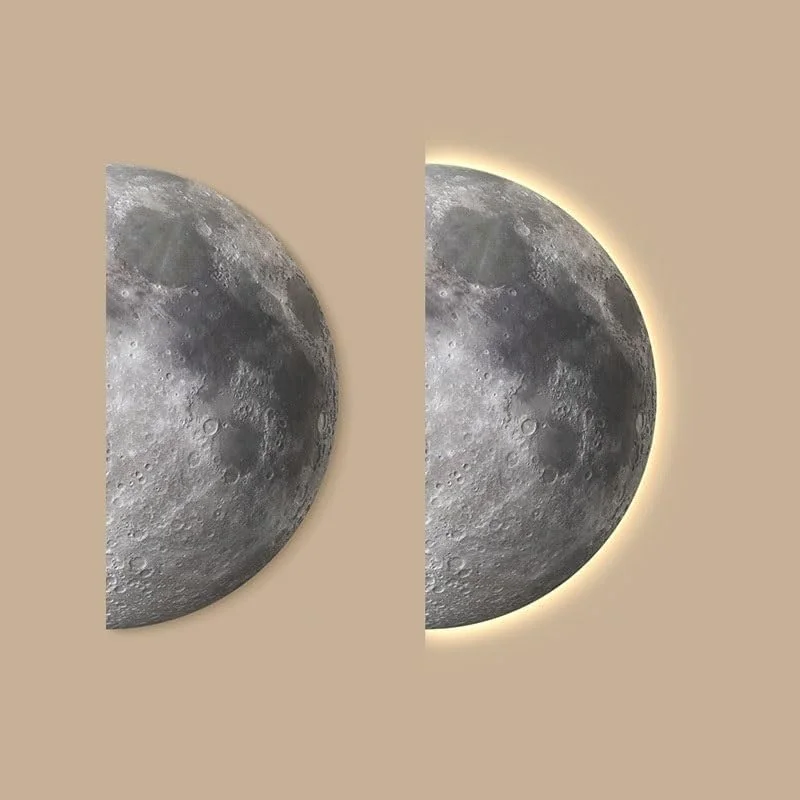 چراغ دیواری مدرن طرح ماه، چراغ LED انتزاعی برای راهرو، اتاق خواب، اتاق نشیمن، چراغ دیواری برای مطالعه، راهرو، اتاق غذاخوری، بالکن