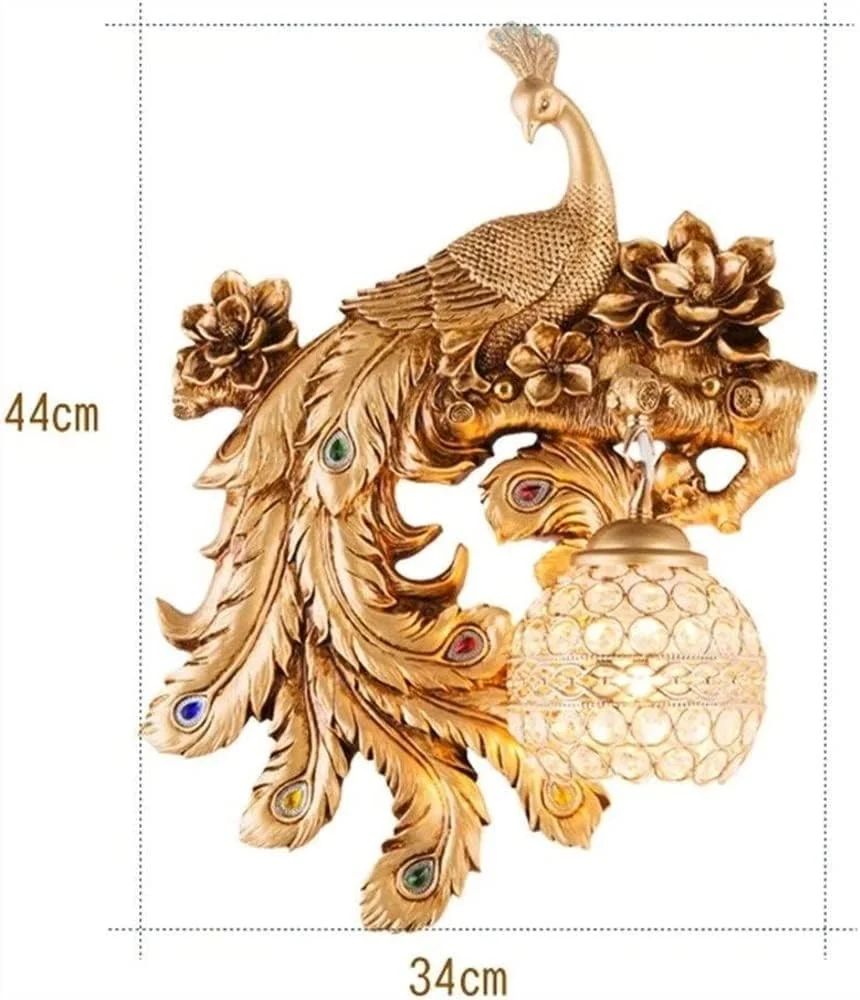 چراغ دیواری XYTUJIK، چراغ دیواری طاووسی حکاکی شده رزینی، چراغ دیواری لوکس با سایه کریستالی، چراغ دیواری طاووسی به سبک اروپایی، چراغ دیواری نصب شده در کنار تخت خواب اتاق خواب، راهرو چراغ دیواری XYTUJIK، چراغ دیواری طاووسی حکاکی شده رزینی، چراغ دیواری لوکس با سایه کریستالی، چراغ دیواری طاووسی به سبک اروپایی، چراغ دیواری نصب شده در کنار تخت خواب اتاق خواب، راهرو