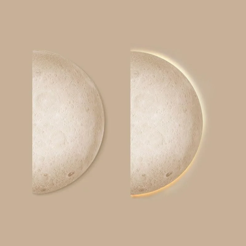 چراغ دیواری مدرن XYTUJIK طرح ماه، چراغ LED انتزاعی برای راهرو، اتاق خواب، اتاق نشیمن، چراغ دیواری برای مطالعه، راهرو، اتاق غذاخوری، بالکن