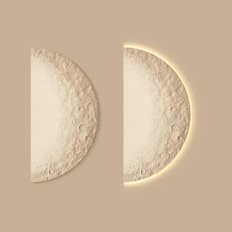چراغ دیواری مدرن XYTUJIK طرح ماه، چراغ LED انتزاعی برای راهرو، اتاق خواب، اتاق نشیمن، چراغ دیواری برای مطالعه، راهرو، اتاق غذاخوری، بالکن