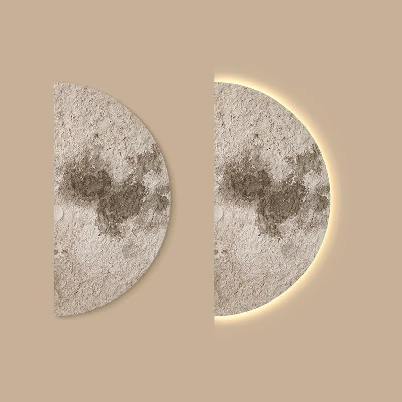 چراغ دیواری مدرن طرح ماه، چراغ LED انتزاعی برای راهرو، اتاق خواب، اتاق نشیمن، چراغ دیواری برای مطالعه، راهرو، اتاق غذاخوری، بالکن، نورپردازی منزل