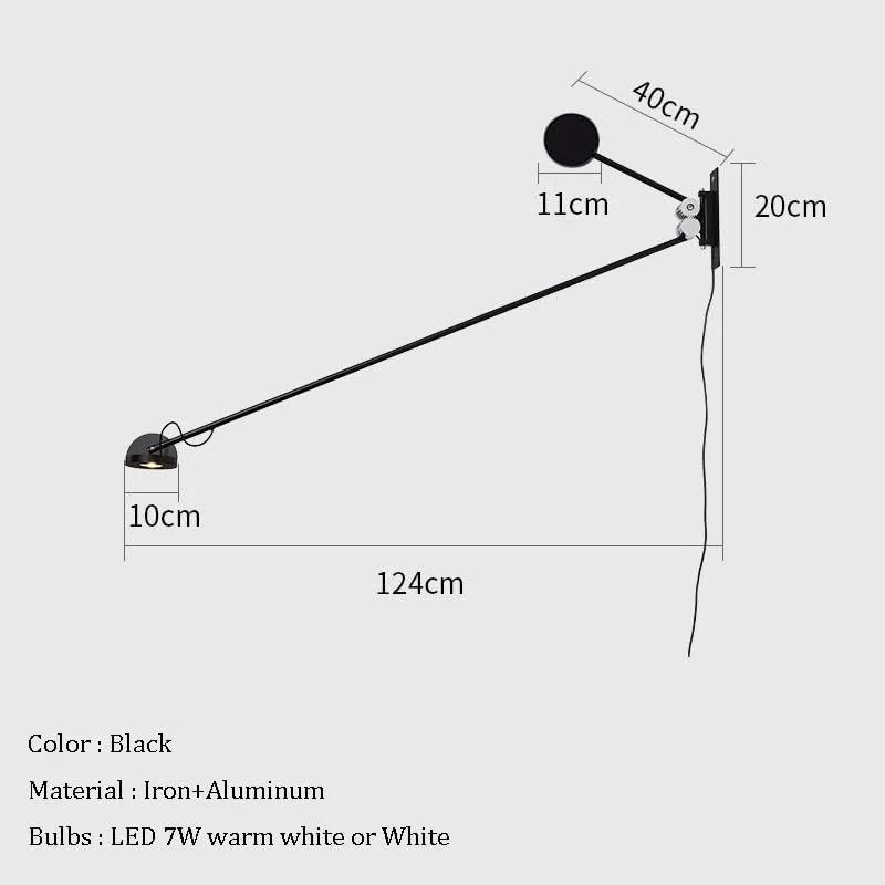 چراغ دیواری قابل تنظیم XYTUJIK با بازوی چرخشی، چراغ دیواری LED بلند با دوشاخه، چراغ کنار تختی اتاق، چراغ دیواری لمسی چراغ دیواری قابل تنظیم XYTUJIK با بازوی چرخشی، چراغ دیواری LED بلند با دوشاخه، چراغ کنار تختی اتاق، چراغ دیواری لمسی