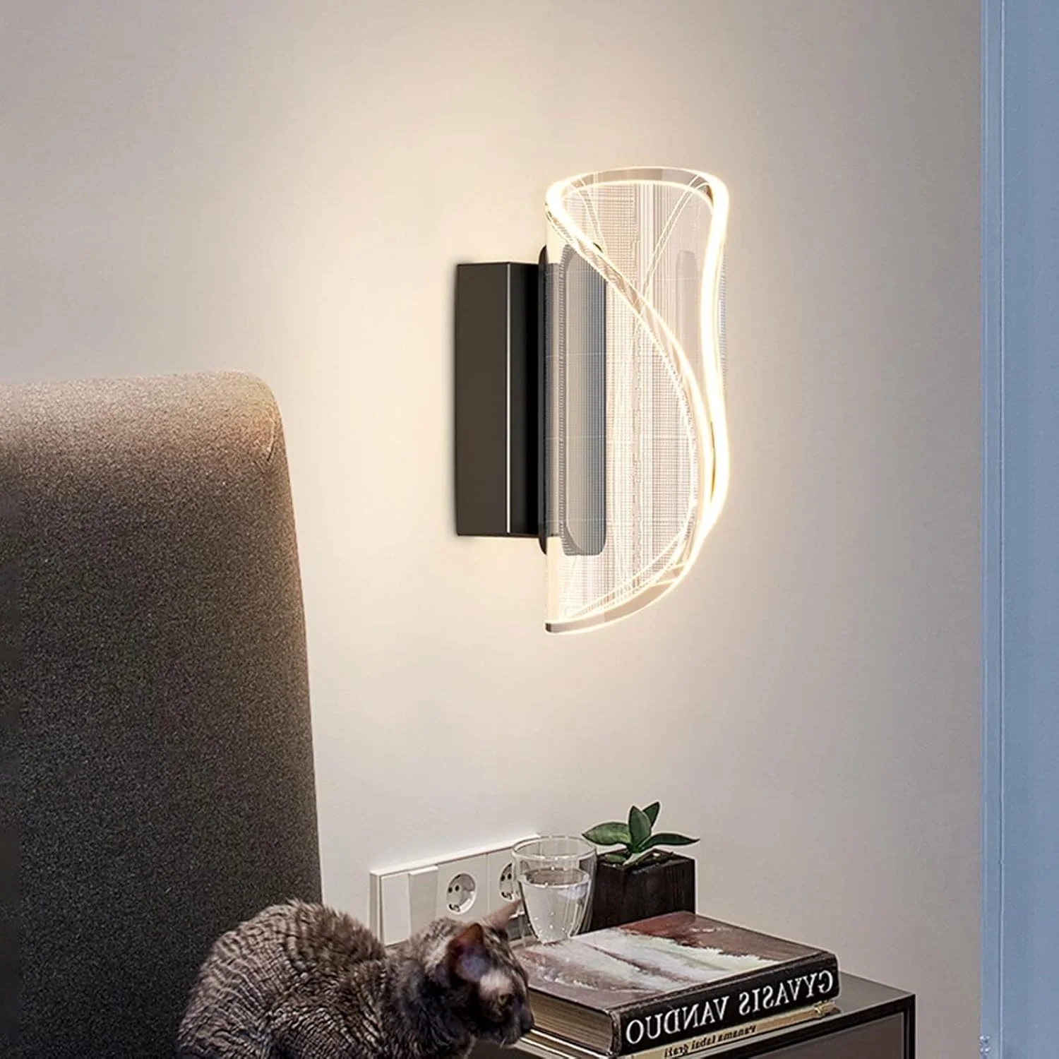 چراغ آینه آرایشی TIANDFY چراغ های دیواری داخلی LED چراغ دیواری اتاق خواب اتاق نشیمن چراغ دیواری آکریلیک مارپیچ Arandela Parede Interna چراغ آینه آرایشی TIANDFY چراغ های دیواری داخلی LED چراغ دیواری اتاق خواب اتاق نشیمن چراغ دیواری آکریلیک مارپیچ Arandela Parede Interna