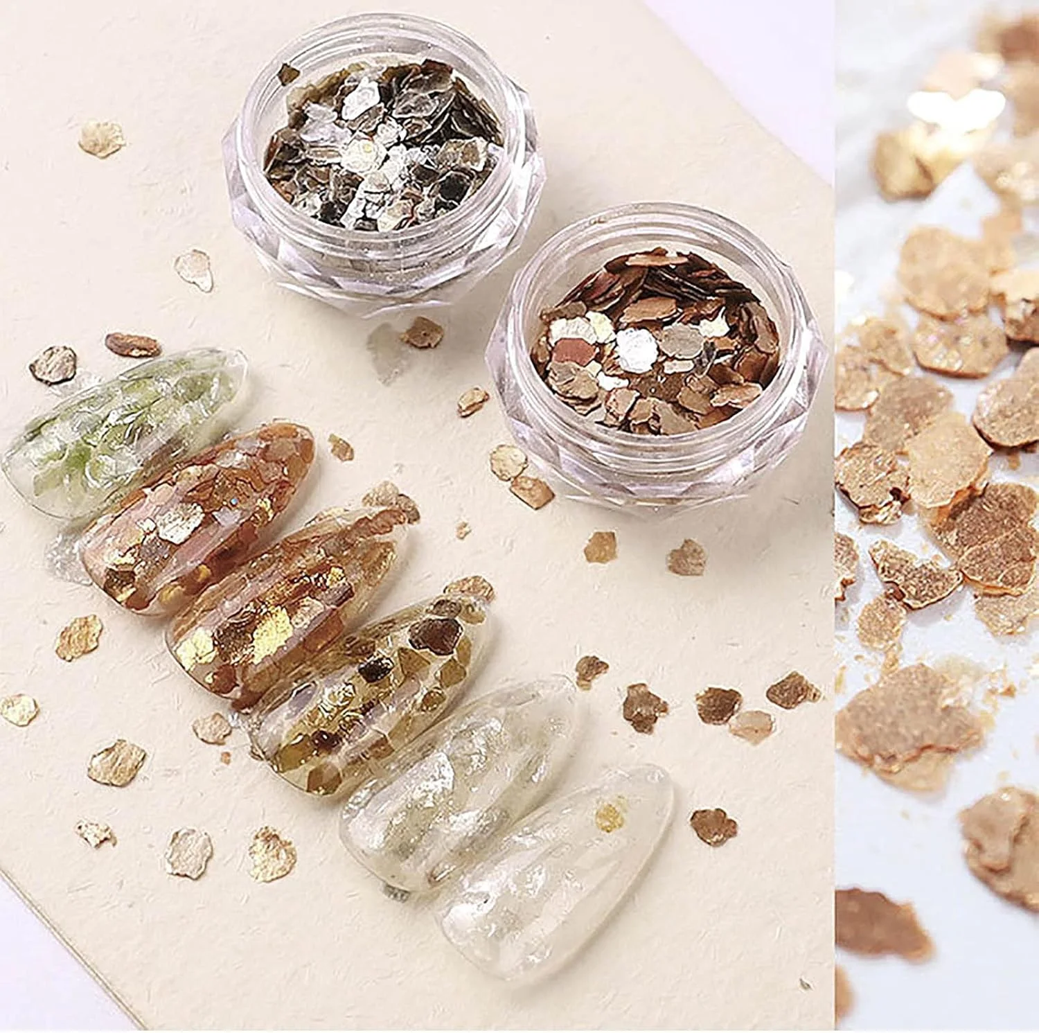 اکلیل ناخن پودر پولک تزئینات ناخن تکه های نامنظم صدف اکلیل ناخن تکه پولکی تزئینات ناخن DIY اکلیل برای ناخن (A) اکلیل ناخن پودر پولک تزئینات ناخن تکه های نامنظم صدف اکلیل ناخن تکه پولکی تزئینات ناخن DIY اکلیل برای ناخن (A)