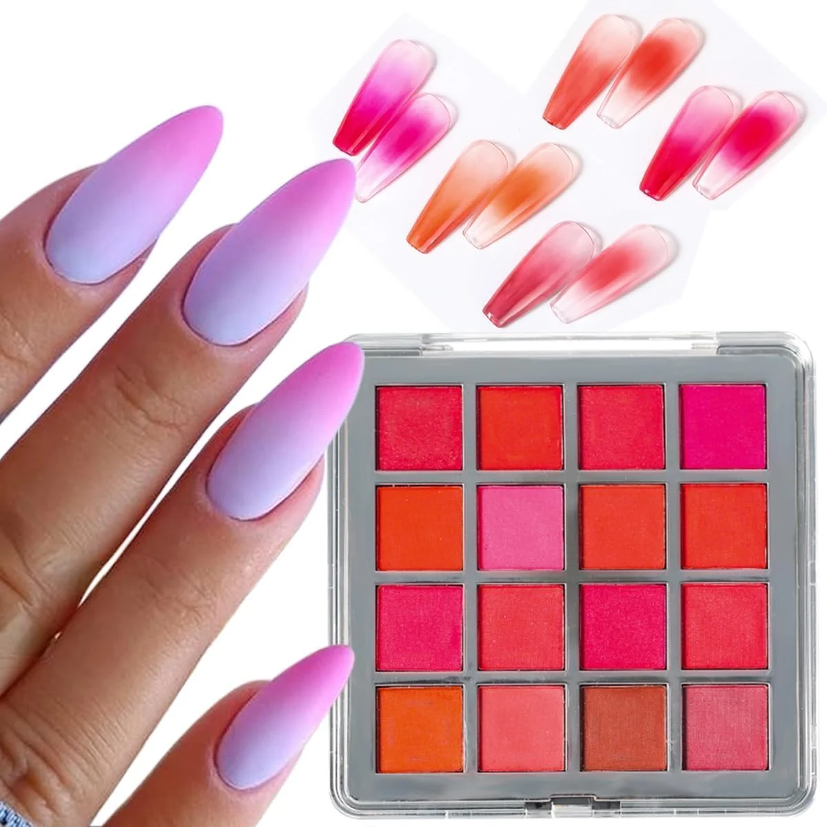 ست پودر پیگمنت ناخن، 16 رنگ پودر اکلیل ناخن گرادیانی، پودر هنر ناخن جامد، کیت پیگمنت فلورسنت نئون، گرد و غبار سایه صورتی، برای طراحی ناخن آمبره، لوازم جانبی مانیکور حرفه ای (1 عدد) ست پودر پیگمنت ناخن، 16 رنگ پودر اکلیل ناخن گرادیانی، پودر هنر ناخن جامد، کیت پیگمنت فلورسنت نئون، گرد و غبار سایه صورتی، برای طراحی ناخن آمبره، لوازم جانبی مانیکور حرفه ای (1 عدد)