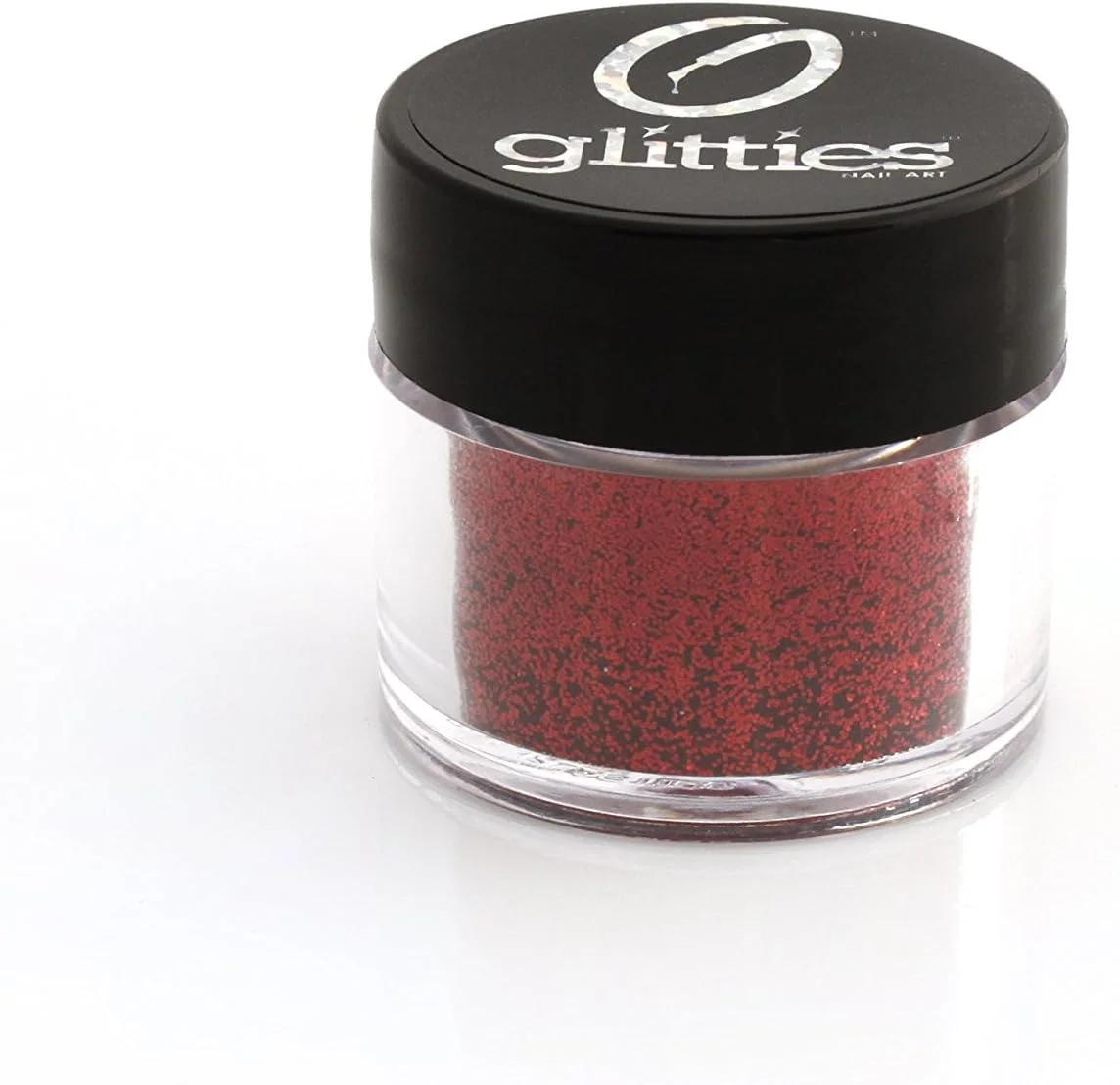 پودر اکلیل ریز قرمز GLITTIES - برای طراحی ناخن یا مخلوط کردن با لاک ژل، ژل و پودر اکریلیک (یاقوت سرخ)
