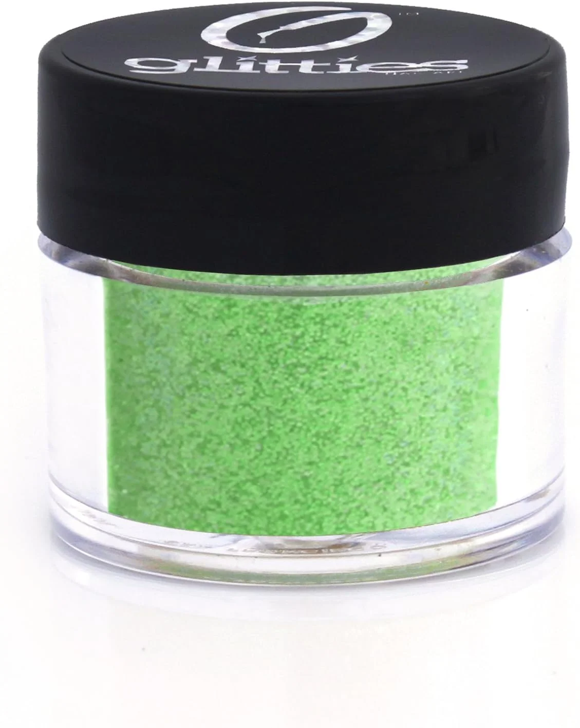 پودر اکلیل ریز رنگین کمانی GLITTIES NAIL ART - برای لاک ژل، پودر ژل و اکریلیک ناخن (سبز تینکربل)