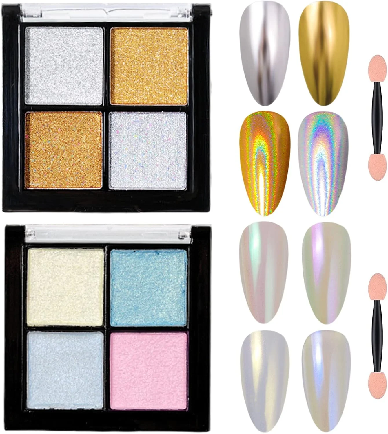 پودر کروم ناخن، ست پودر ناخن 8 رنگ، پودر اکلیل مرواریدی ناخن نقره ای و طلایی، رنگدانه هنری ناخن متالیک، ست پودر رنگین کمانی لیزری آفتاب پرست با برس های اسفنجی ناخن برای تزئین هنر ناخن پودر کروم ناخن، ست پودر ناخن 8 رنگ، پودر اکلیل مرواریدی ناخن نقره ای و طلایی، رنگدانه هنری ناخن متالیک، ست پودر رنگین کمانی لیزری آفتاب پرست با برس های اسفنجی ناخن برای تزئین هنر ناخن