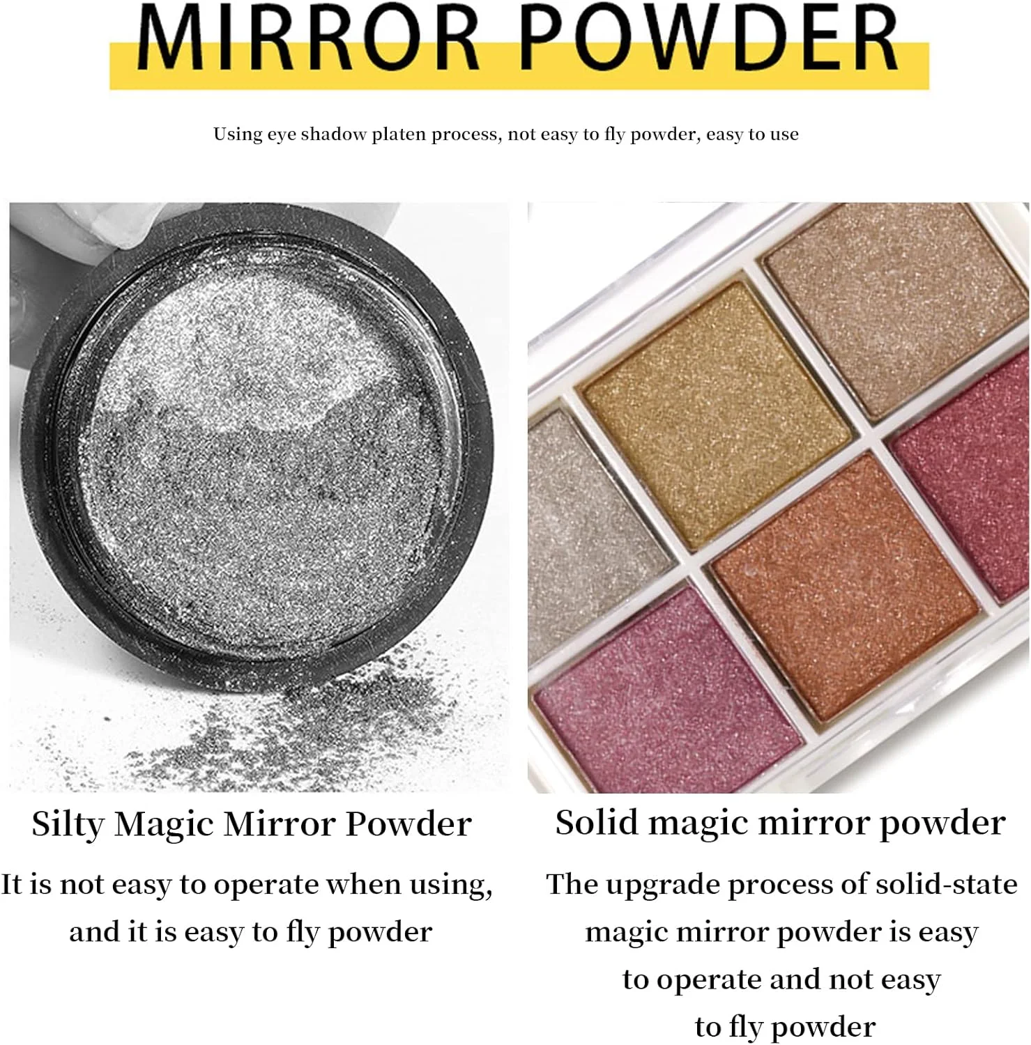 پودر کروم ناخن، مجموعه 6 رنگ پودر اکلیل ناخن ژلیش، پودر رنگدانه متالیک طراحی ناخن با برس های اسفنجی ناخن برای تزئین ناخن (B) پودر کروم ناخن، مجموعه 6 رنگ پودر اکلیل ناخن ژلیش، پودر رنگدانه متالیک طراحی ناخن با برس های اسفنجی ناخن برای تزئین ناخن (B)