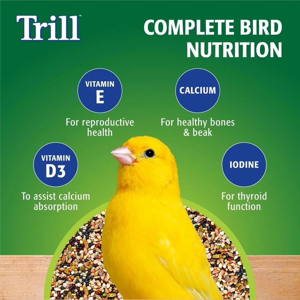 مخلوط دانه قناری تریل 500 گرمی، غذای پرنده، دانه قناری، ترکیبی متعادل از کیبل های نوتریویت، غذای کامل برای پرندگان