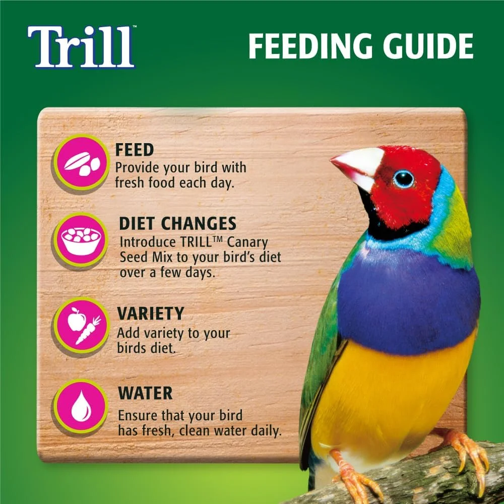 مخلوط دانه قناری تریل 500 گرمی، غذای پرنده، دانه قناری، ترکیبی متعادل از کیبل های نوتریویت، غذای کامل برای پرندگان