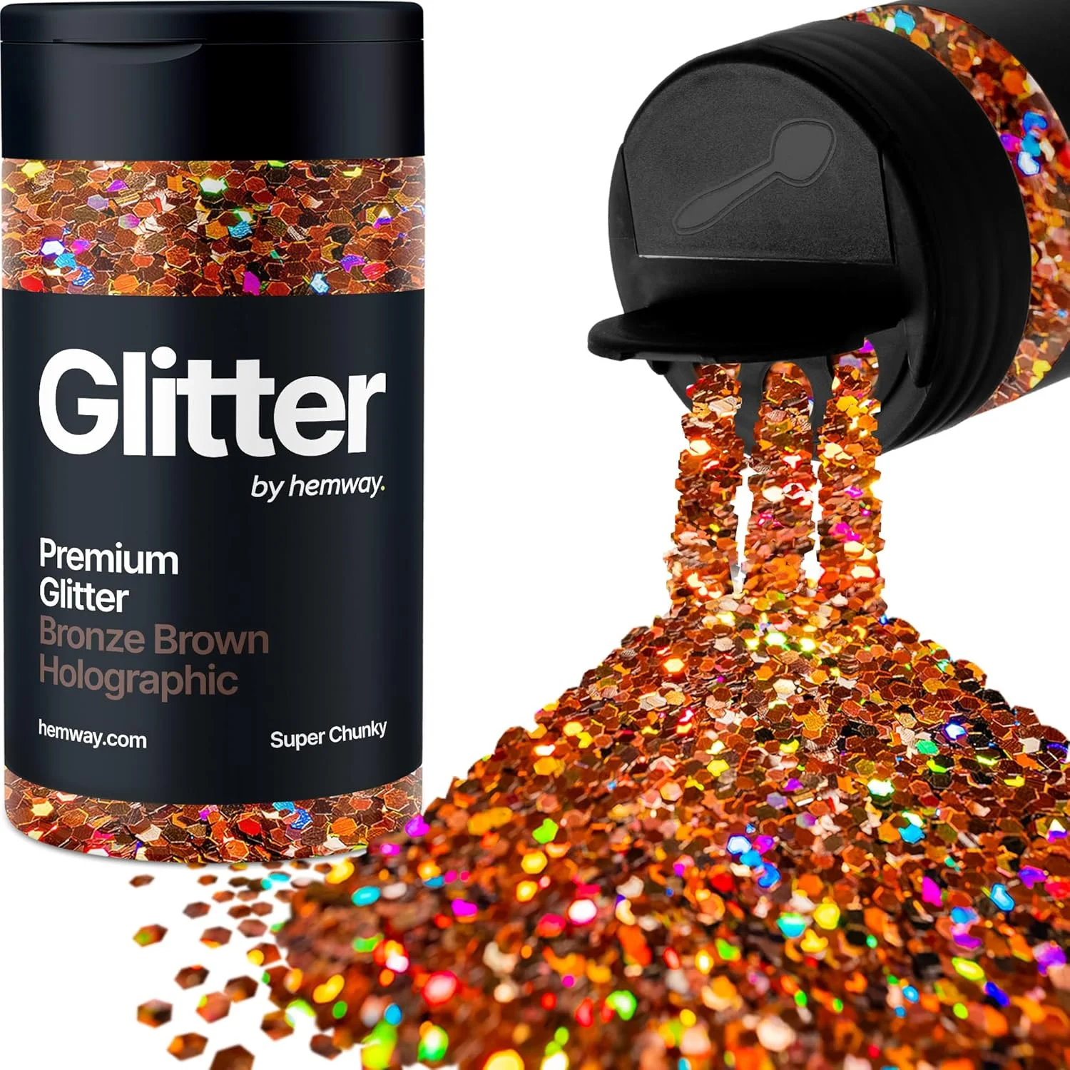اکلیل سوپر چانکی هولوگرافیک قهوه ای برنزی Hemway، پودر 115 گرمی / 4.1 اونسی متالیک رزین مناسب برای لیوان های اپوکسی، مو، صورت، بدن، چشم، هنر ناخن و جشنواره اکلیل سوپر چانکی هولوگرافیک قهوه ای برنزی Hemway، پودر 115 گرمی / 4.1 اونسی متالیک رزین مناسب برای لیوان های اپوکسی، مو، صورت، بدن، چشم، هنر ناخن و جشنواره