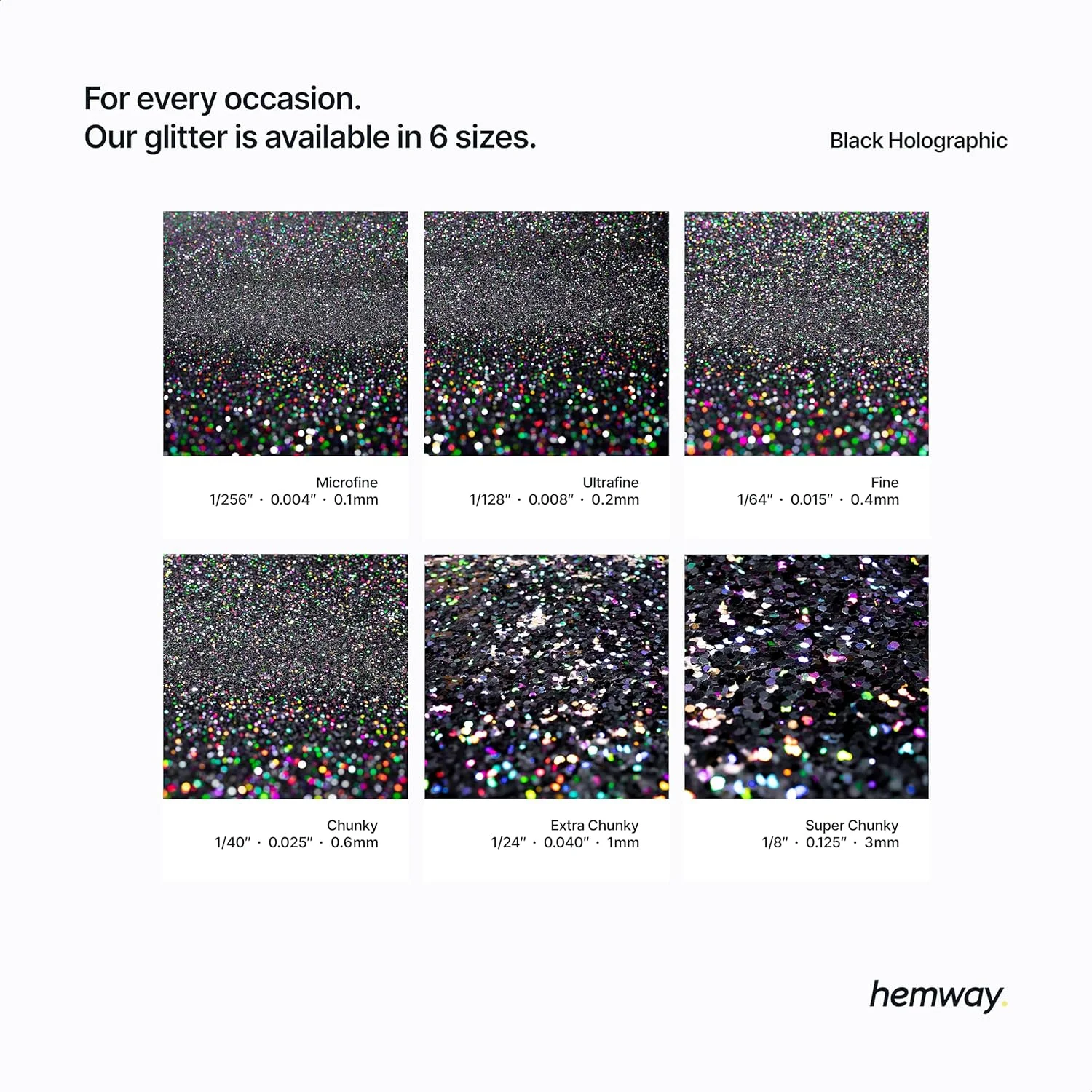 اکلیل هولوگرافیک مشکی هموی، فوق العاده درشت، 115 گرم / 4.1 اونس، پودر متالیک رزین، پولک اکلیلی برای لیوان های اپوکسی، مو، صورت، بدن، چشم، هنر ناخن، جشنواره اکلیل هولوگرافیک مشکی هموی، فوق العاده درشت، 115 گرم / 4.1 اونس، پودر متالیک رزین، پولک اکلیلی برای لیوان های اپوکسی، مو، صورت، بدن، چشم، هنر ناخن، جشنواره