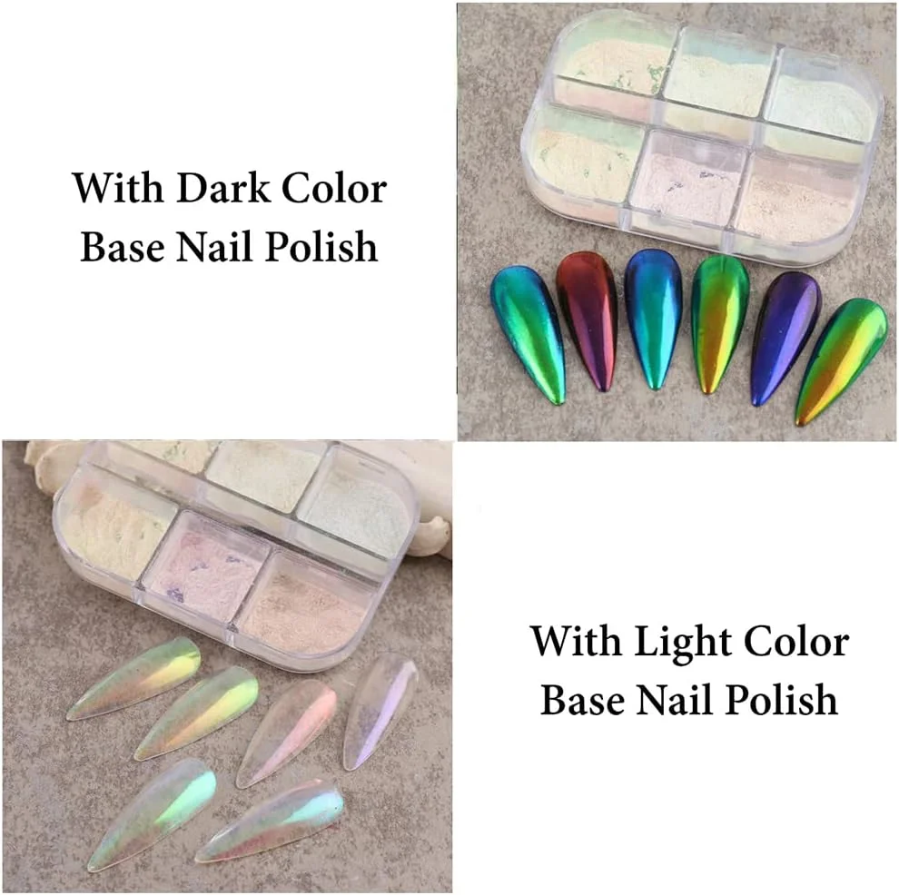 جعبه کیت طراحی ناخن 6 قسمتی S.A.V.I، پودر آینه ای کروم آرورا، اکلیل مرواریدی، پودر طراحی ناخن، لوازم جانبی تزئین ناخن، طراحی ناخن DIY ترند برای زنان و دختران جعبه کیت طراحی ناخن 6 قسمتی S.A.V.I، پودر آینه ای کروم آرورا، اکلیل مرواریدی، پودر طراحی ناخن، لوازم جانبی تزئین ناخن، طراحی ناخن DIY ترند برای زنان و دختران