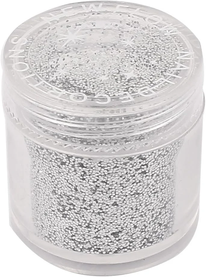 پودر اکلیل نقره ای XYWHPGV برای تزئین ناخن، کاردستی و DIY پودر اکلیل نقره ای XYWHPGV برای تزئین ناخن، کاردستی و DIY