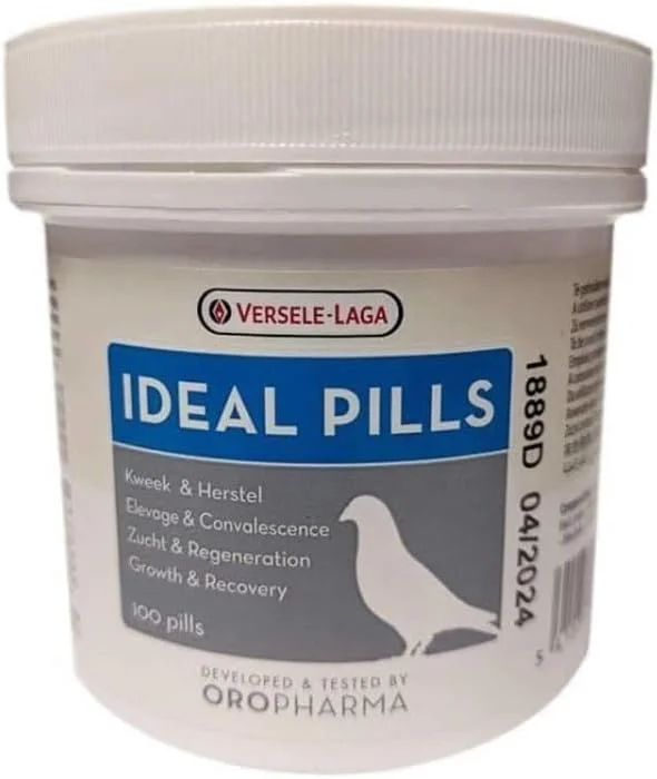 Versele-Laga Ideal Pills for Birds, 100 Count, Enhances Vitality, Digestion, and Health